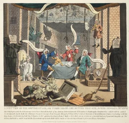 A Just View of the British Stage eller Three Heads are Better than One, 1724, illustrasjon fra 