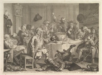 A Midnight Modern Conversation, mars 1732.