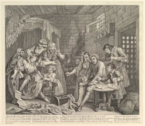 A Rakes Progress, Plate 7, 25. juni 1735.