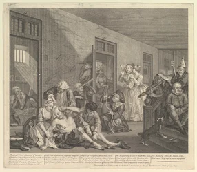 A Rakes Progress, Plate 8, 25. juni 1735.