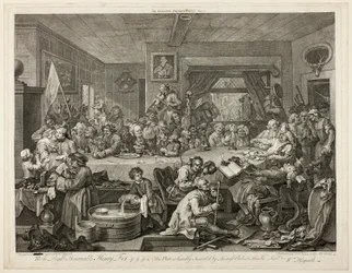 An Election Entertainment, plate en fra Four Prints of an Election