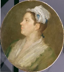 Anne Hogarth (1701-71), ca. 1740 (før konservering)