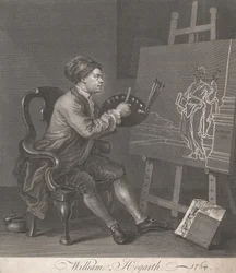 Hogarth maler den komiske musen
