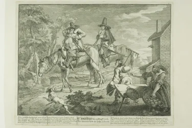 Hudibras Sallying Forth, plate to fra Hudibras