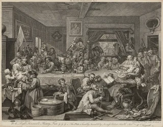 Humors of An Election (sett med fire) (graveringer)