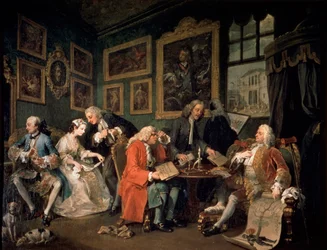 Ekteskap på moten: 1, Ekteskapskontrakten, 1743