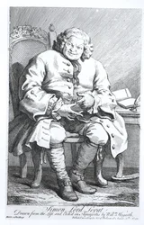 Portrett av Simon Fraser, Lord Lovat (ca. 1667-1747) 25. august 1746