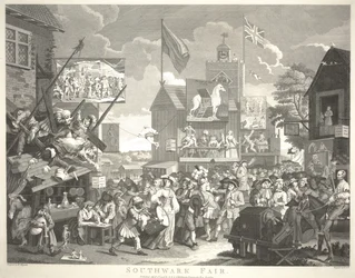 Southwark Fair, gravert av Thomas Cook (1744-1818)