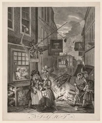 De fire tidene på dagen: Natt, 1738.