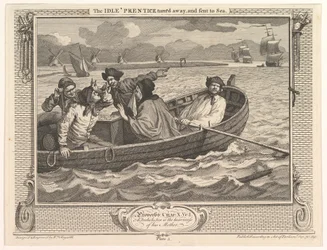 The Idle Prentice vendte bort og sendt til sjøindustri og lediggang, plate..., 30. september 1747.