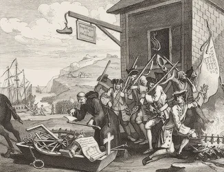 Invasjonen, Plate 1: Frankrike / Die Invasion, Blatt 1: Frankrike. 1756