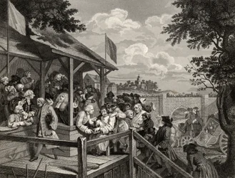 The Polling, gravert av George Presbury, fra 