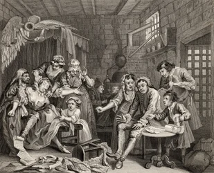 The Prison Scene, plate VII fra 