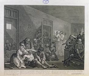 The Rake in Bedlam, plate VIII fra 