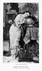 Isabella og potten med basilikum, c1867