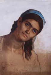 Studie av en syrisk kvinne, 1876