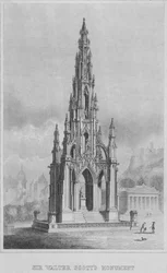 Sir Walter Scotts monument, c1849-1853.