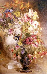 En overflod av blomster