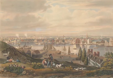 Baltimore fra Federal Hill, utgitt 1831.