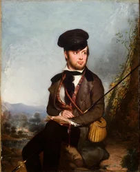 Fiskeren (portrett av Charles Lanman) 1846 (olje på lerret)