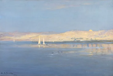 Månen stiger over Nilen, 1900
