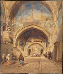 Interiør i San Benedetto-kirken, Subiaco