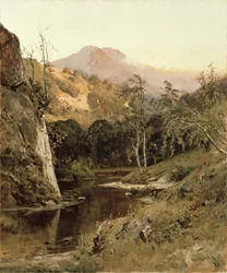 Mount Tamalpais fra Lagunitas Creek, 1878