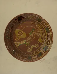 Pa. tysk plate, ca. 1938.