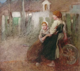 Kveldslys (akvarell på papir)