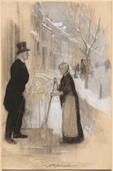 Skisse for å illustrere Not Honorably Discharged, 1904.
