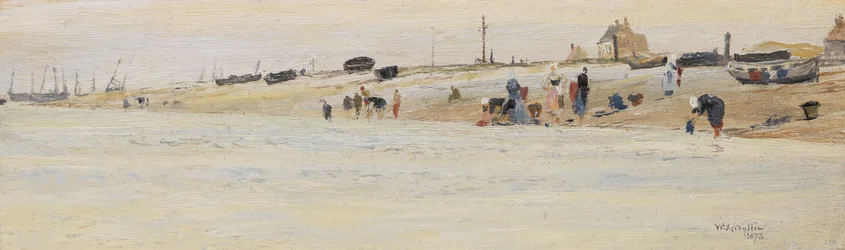Vaskekvinner på en strand, 1873