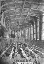 Christs Hospital, Great Hall - Gutter på middag, 1891