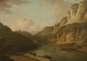 Matlock, Derbyshire, ca. 1780 (olje på lerret)
