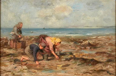 Mussel Gatherers (olje på lerret)