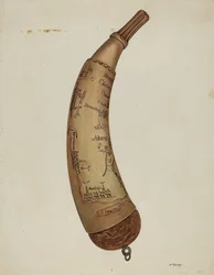 Pulverhorn, ca. 1940.