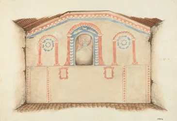 Veggmaleri Reredos, 1939.