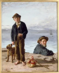 W.McTaggart, Ut på havet / Gemälde