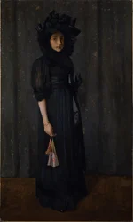 Kunstnerens datter i morens kjole (Ung pike i svart)