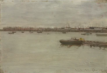 Grey Day on the Bay, ca. 1886 (olje på tre)