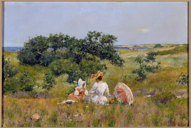 Le tale de fees Maleri av William Merritt Chase (1849-1916) (ec.amer.) 1892 Privat samling