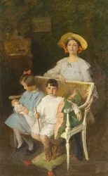 Portrettgruppe (Dorothy, Helen og Bob), ca. 1904