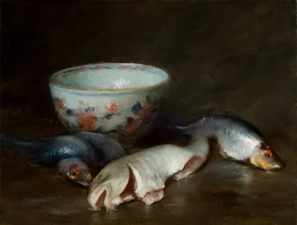 Stilleben med fisk 1910 (olje på lerret)