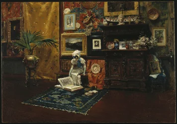 Studiointeriør, ca. 1882 (olje på lerret)