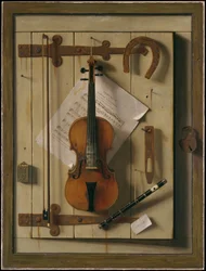 Stilleben - fiolin og musikk