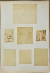 Studier for «Den homofile hønsehauken», «Seilbåtvraket», «Lady Clare» og andre sketsjer