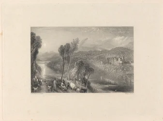 Abbotsford fra Northern Bank of the Tweed