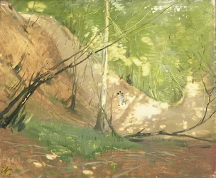 A Glade Near Midhurst (olje på lerret)
