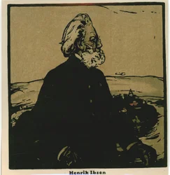 Henrik Ibsen (chromolitho)