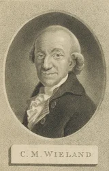 Portrett av poeten og forfatteren Christoph Martin Wieland 1733-1813, 1800.