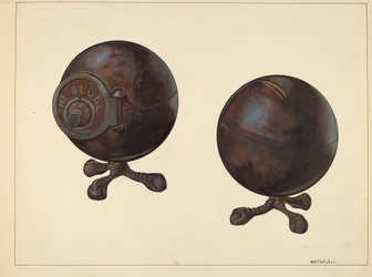 The Globe Coin Bank, ca. 1938.